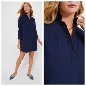 Tuckernuck Pomander Place Polly Mini Dress Size M Navy Blue
